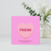 Freundliche rosa Konversation Herzstück Valentinen (Stehend Vorderseite)
