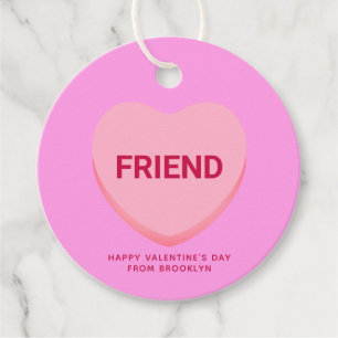 Freundliche rosa Konversation Herzstück Valentinst Geschenkanhänger