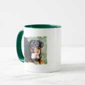 Freundliche Rottweiler Kaffee-Tasse Tasse (Vorderseite Links)