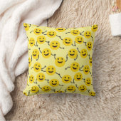 Freundliche Smileys Kissen (Decke)