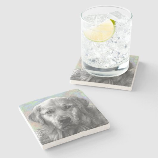 Freundliche Souls Steinuntersetzer (Seitenansicht)