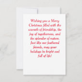 Freundliche Strauße Einladung (Rückseite)