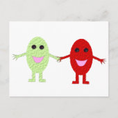 Freundliche Trauben Postkarte (Vorderseite)