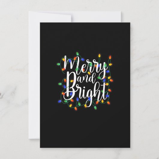 Freundliche und helle Weihnachtsleuchten - Familie Einladung (Vorderseite)