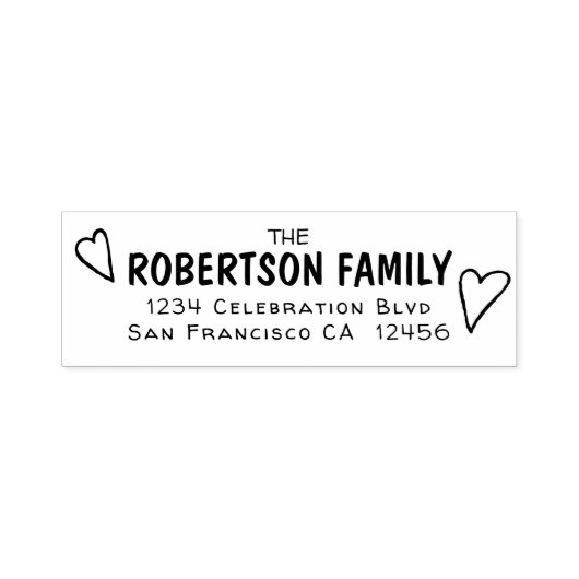 Freundliche und Lässige Rücksendeadresse Permastempel (Design)