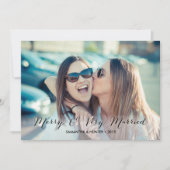 Freundliche und sehr Verheiratete Paare Feiertagskarte (Vorderseite)