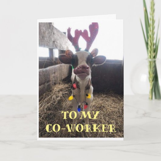 FREUNDLICHE URLAUBSREISE **MEINE MITARBEITER** FER FEIERTAGSKARTE (Vorderseite)