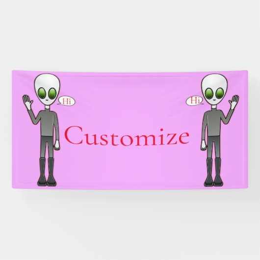 Freundliche Waving Alien Thunder_Cove Banner (Horizontal)