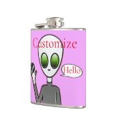 Freundliche Waving Alien Thunder_Cove Flachmann (Links)