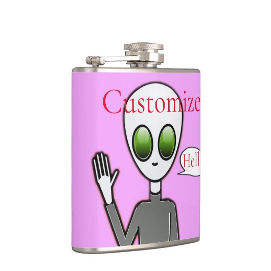 Freundliche Waving Alien Thunder_Cove Flachmann (Rechts)