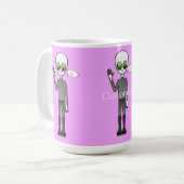 Freundliche Waving Alien Thunder_Cove Kaffeetasse (Vorderseite Links)