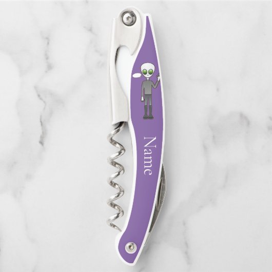 Freundliche Waving Alien Thunder_Cove Kellnermesser (Vorderseite)