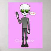 Freundliche Waving Alien Thunder_Cove Poster (Vorne)