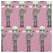 Freundliche Waving Alien Thunder_Cove Stoff (Muster)