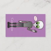 Freundliche Waving Alien Thunder_Cove Visitenkarte (Rückseite)