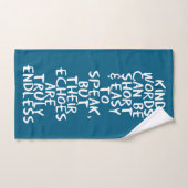 Freundliche Worte Badhandtuch Set (Handtuch)