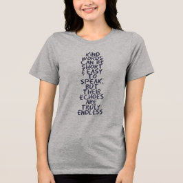 Freundliche Worte Tri-Blend Shirt