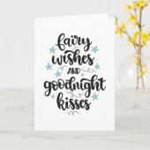 Freundliche Wünsche und Goodnight Kisses Karte (Gelbe Blume)