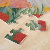 Freundliche Ziege mit farbenfrohen, lebhaften Hüge Puzzle (Seite)