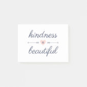 Freundliche Zitate sein - Freundlichkeit ist schön Post-it Klebezettel (Vorderseite)