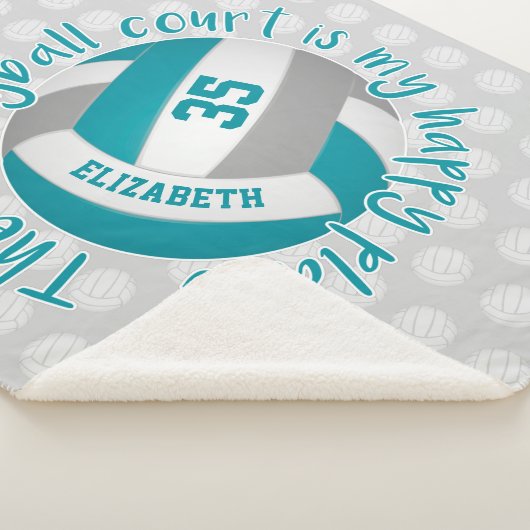 Freundlicher aquamariner Volleyballplatz Sherpadecke (3/4)