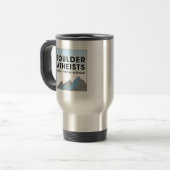 Freundlicher Atheist-Mug aus der Nachbarschaft Reisebecher (Vorderseite Links)