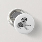 Freundlicher Ausdruck, subtile Kunst Button (Vorne & Hinten)