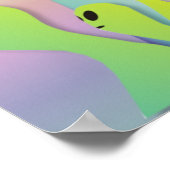 Freundlicher Außerirdischen Platz Poster (Ecke)