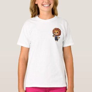 Freundlicher Barbier Löwe Kinder T-Shirt