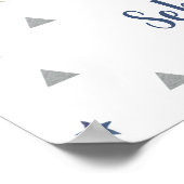 Freundlicher Begrüßungsbär Willkommen Poster (Ecke)