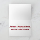 FREUNDLICHER BIRTHTAG VON IHRER *ÄLTEREN ZWEI-ZEHN KARTE (Innenseite)