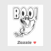 Freundlicher BOO-Geist Halloween Aufkleber (Blatt)