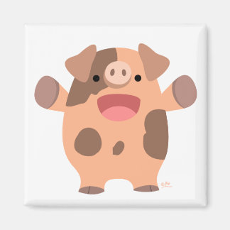 Freundlicher Cartoon Pig-Magnet Magnet