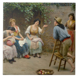 Freundlicher Chat Fliese