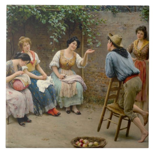 Freundlicher Chat Fliese (Vorderseite)