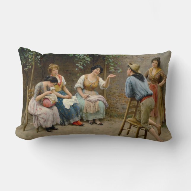 Freundlicher Chat Lendenkissen (Vorderseite)