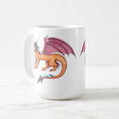 Freundlicher Drache Kaffeetasse (Vorderseite Links)