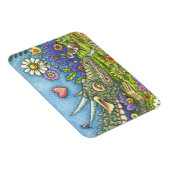 FREUNDLICHER EASTER DRAGON AUF BUNNY TRAIL Niedlic Magnet (Rechte Seite)