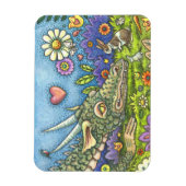 FREUNDLICHER EASTER DRAGON AUF BUNNY TRAIL Niedlic Magnet (Vertikal)