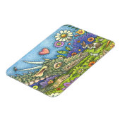 FREUNDLICHER EASTER DRAGON AUF BUNNY TRAIL Niedlic Magnet (Linke Seite)