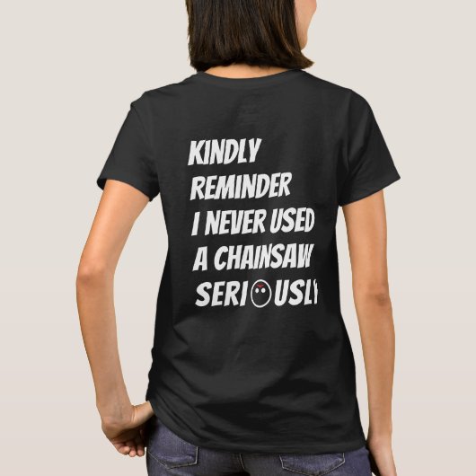 freundlicher Erinnerung T - Shirt (Rückseite)