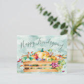 Freundlicher Erntedank Postkarte (Stehend Vorderseite)