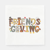 Freundlicher Erntedank Themed Serviette (Vorderseite)