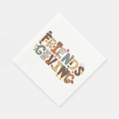 Freundlicher Erntedank Themed Serviette (Ecke)