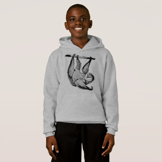 Freundlicher Faultier Hoodie (Vorne ganz)