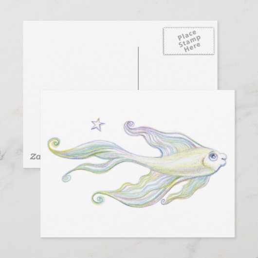 Freundlicher Fisch Postkarte (Vorne/Hinten)