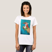 Freundlicher Fox und Huhn, die Schaumgummiringe T-Shirt (Vorne ganz)
