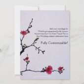 Freundlicher Frühling/orientalisches doppeltes Einladung (Rückseite)