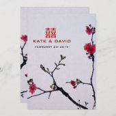 Freundlicher Frühling/orientalisches doppeltes Einladung (Vorne/Hinten)