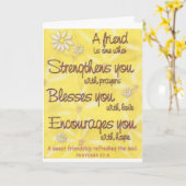 FREUNDLICHER GEBURTSTAG ***EIN SEHR BESONDERES FRE KARTE (Gelbe Blume)